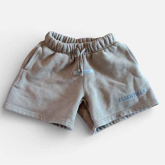 Fear of God Kids Essentials Classic Shorts in brown/taupe color - Picture 1 of 5